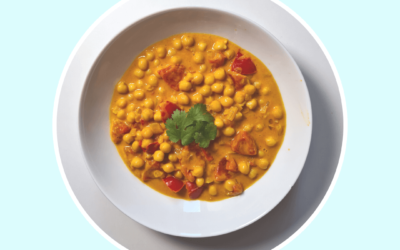 Veganes Kichererbsen-Curry mit Kurkuma